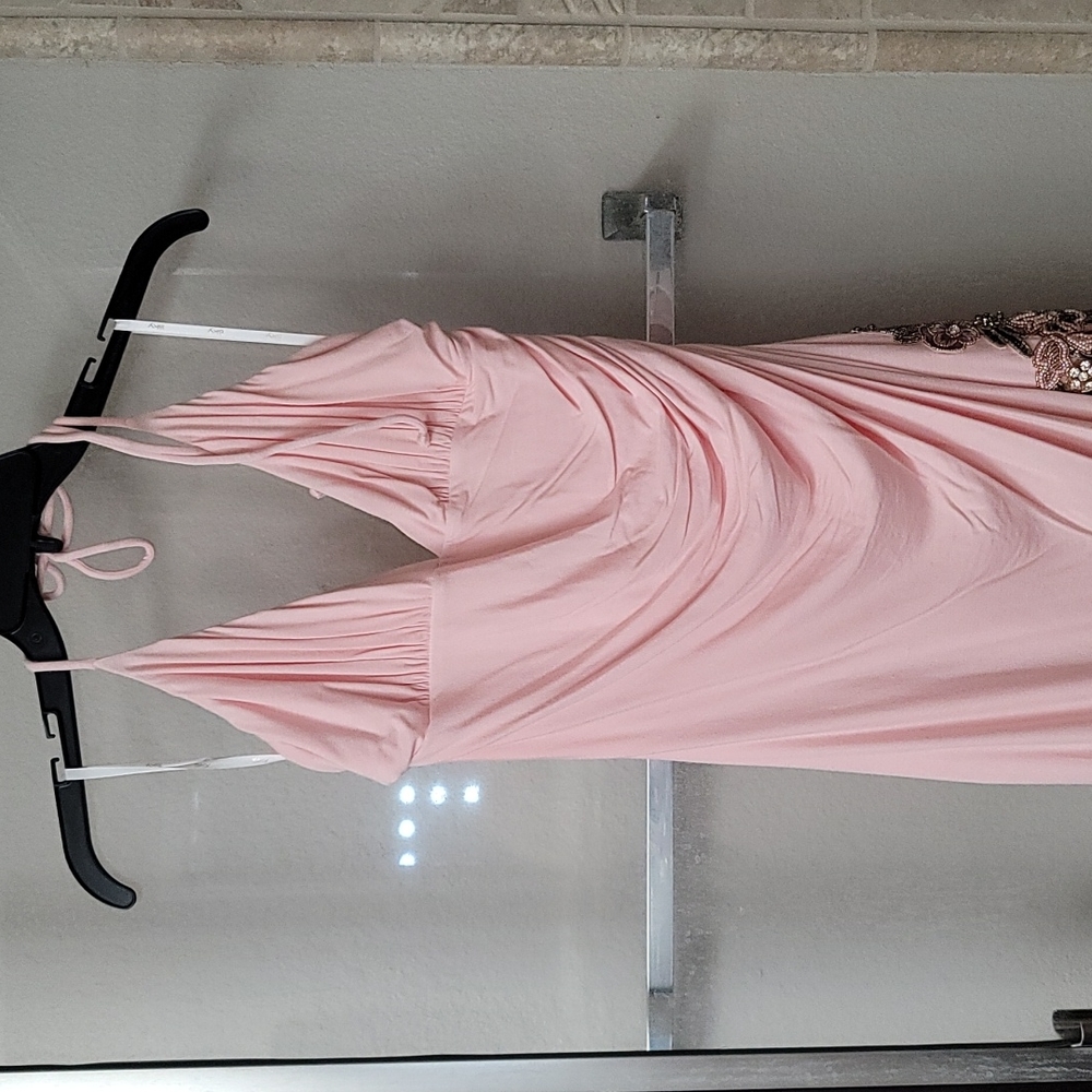 Sky brand pink halter dress large
